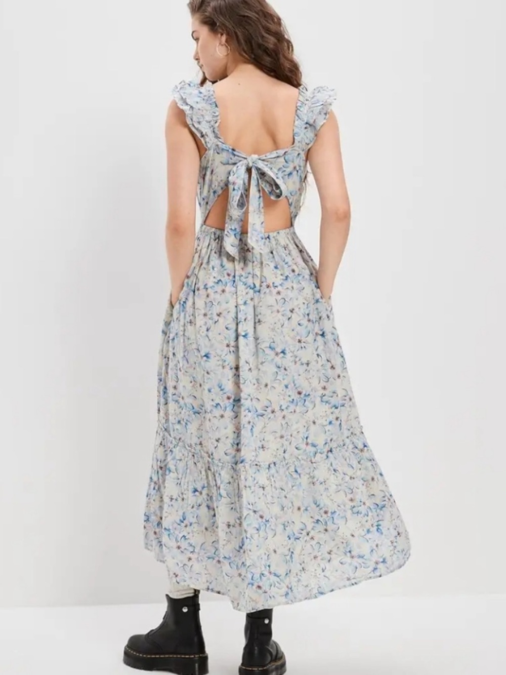 AE - Floral Ruffle Dress